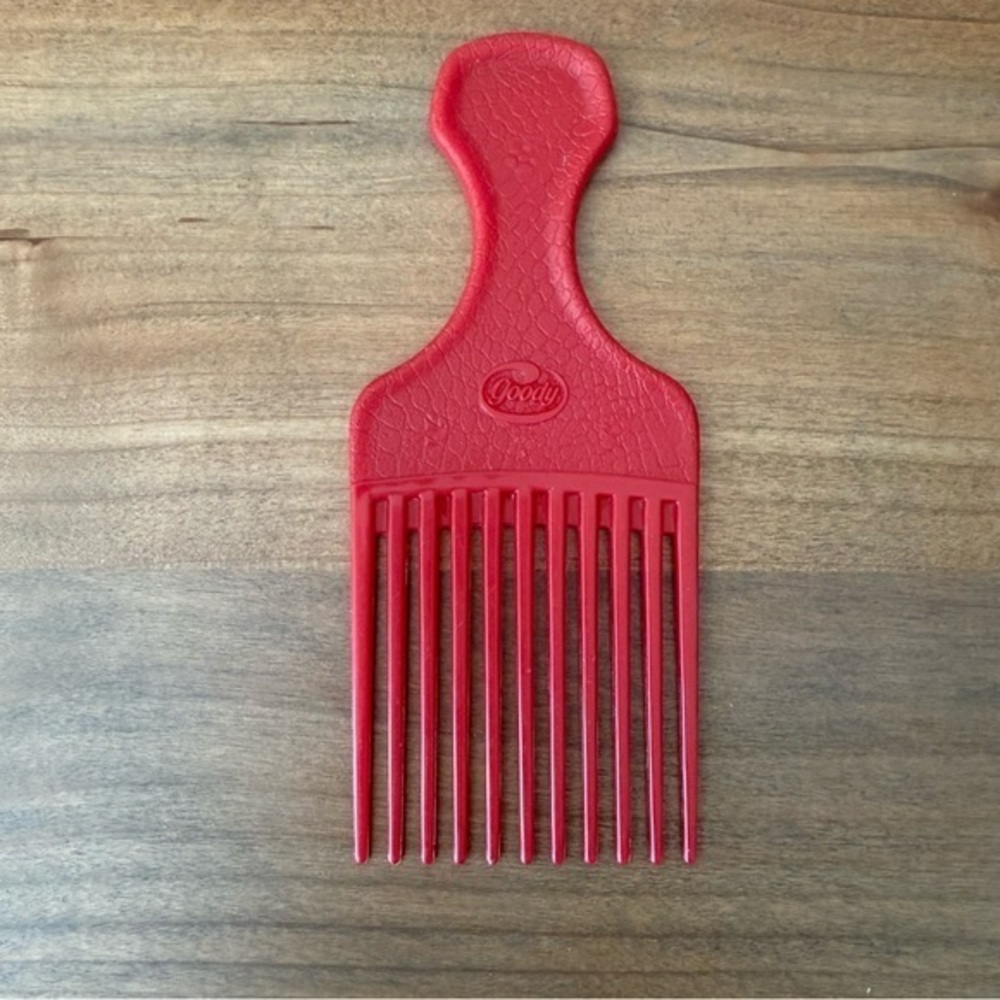 Vintage Goody red hair pick 6.5โ